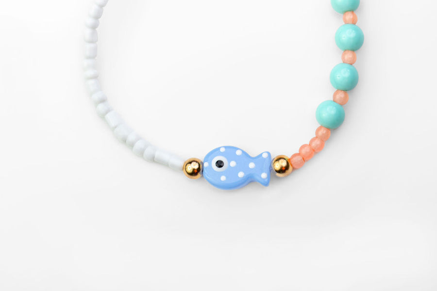 Collar Chicona Pez Ceramica