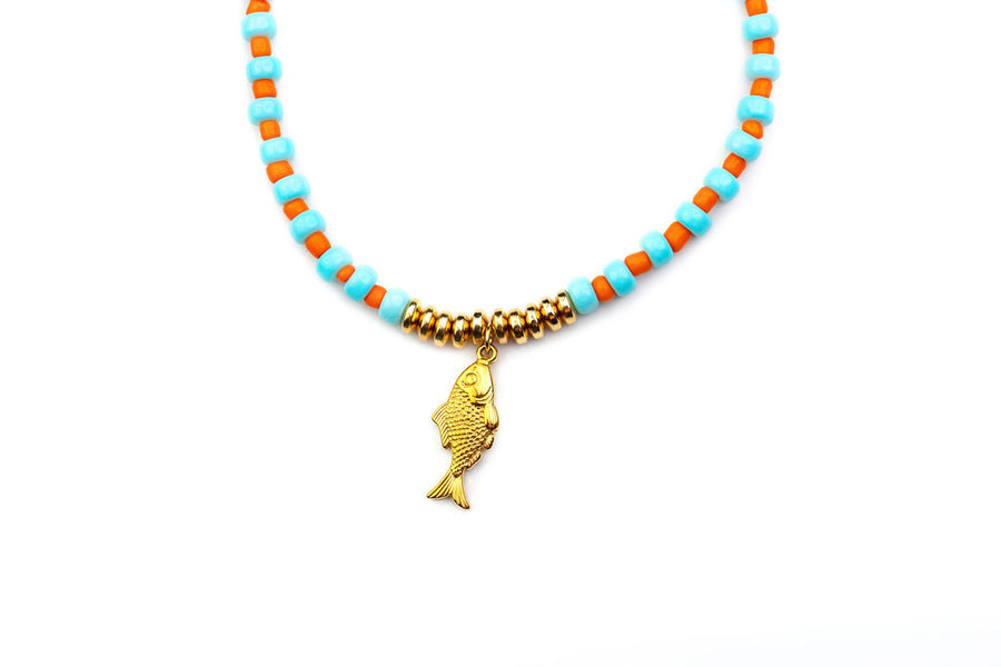 Collar Chicona Pez Dorado