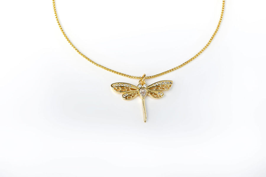 Collar Libélula con Zirconias