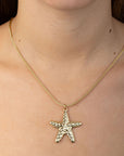 Collar Dorado Con Estrella de Mar