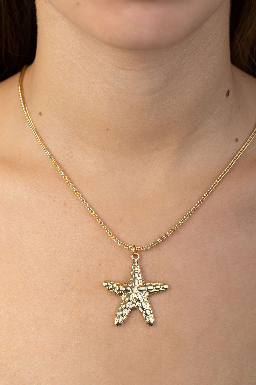 Collar Dorado Con Estrella de Mar