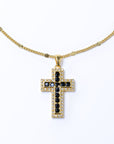 Collar Cruz con Zirconia Negra
