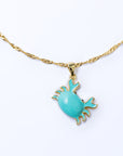 Collar Cangrejo Mini Azul