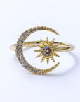 Anillo Sol y Luna Zirconias