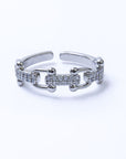 Anillo Cadena Zirconia