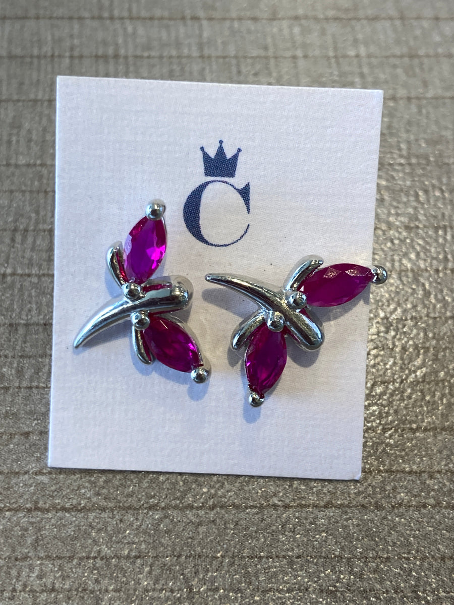 Broquel libélula alas rosas