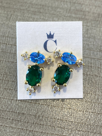 Broquel azul y verde