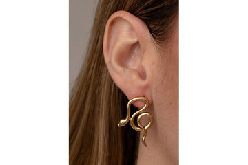 Aretes Serpiente Gold