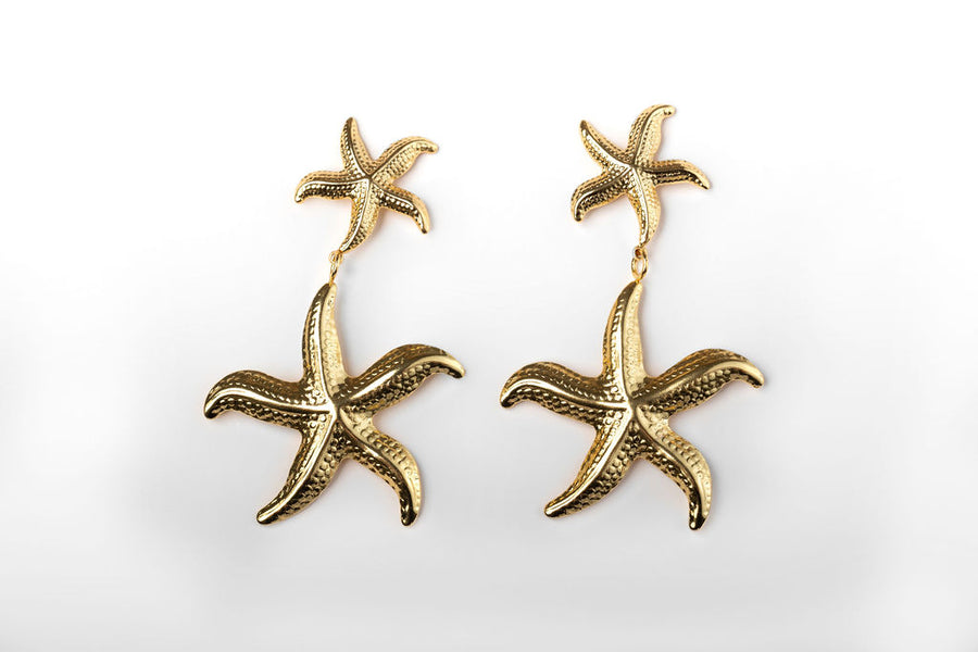 Aretes Doble Estrella de Mar
