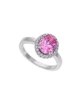 Anillo Circonia Rosada