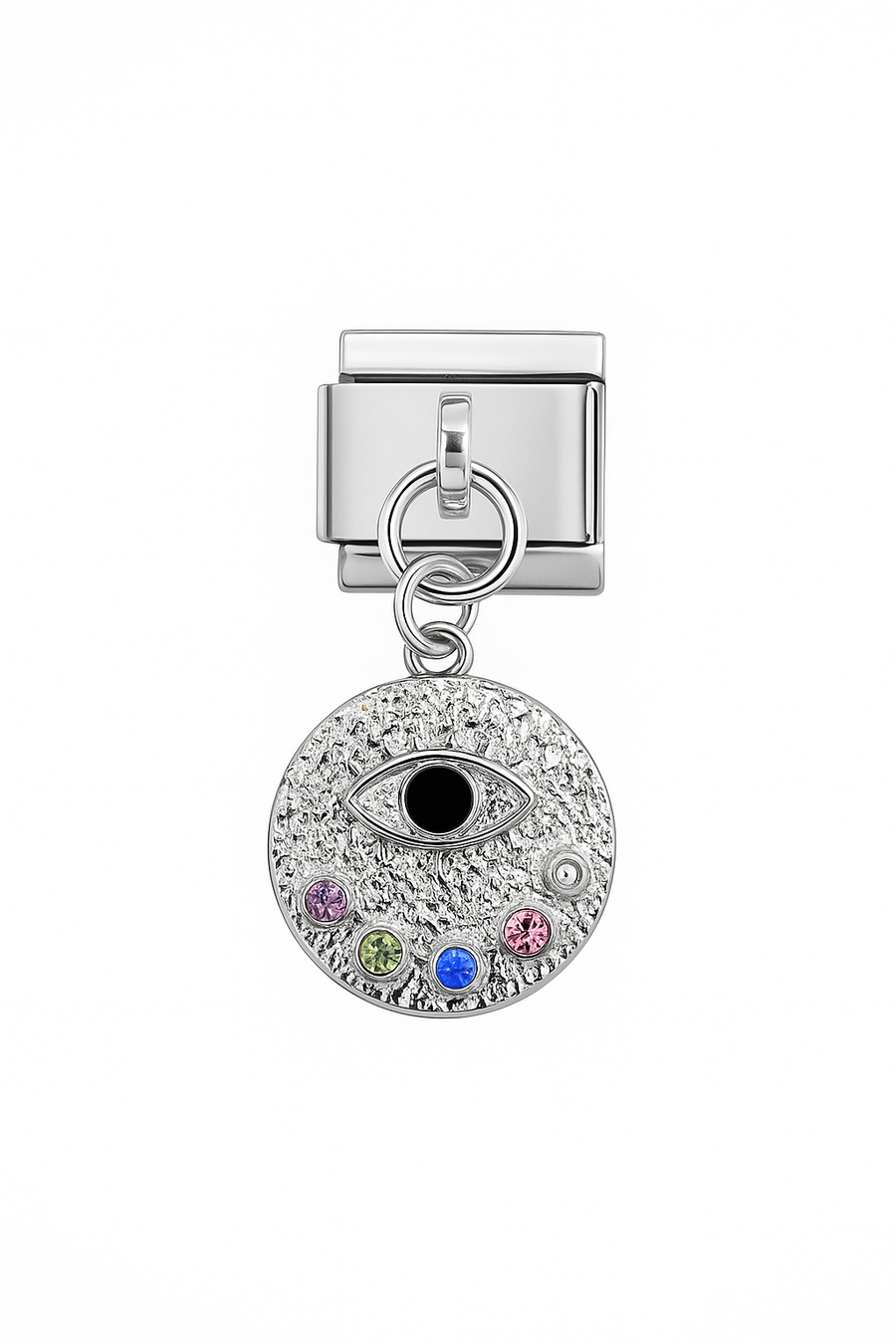 Charm ojo colgante con gemas