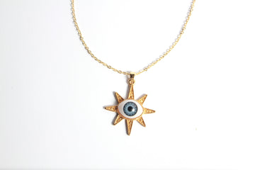 Collar con Dije de Ojo en Estrella