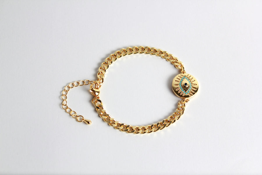 Pulsera cadena dije ojo