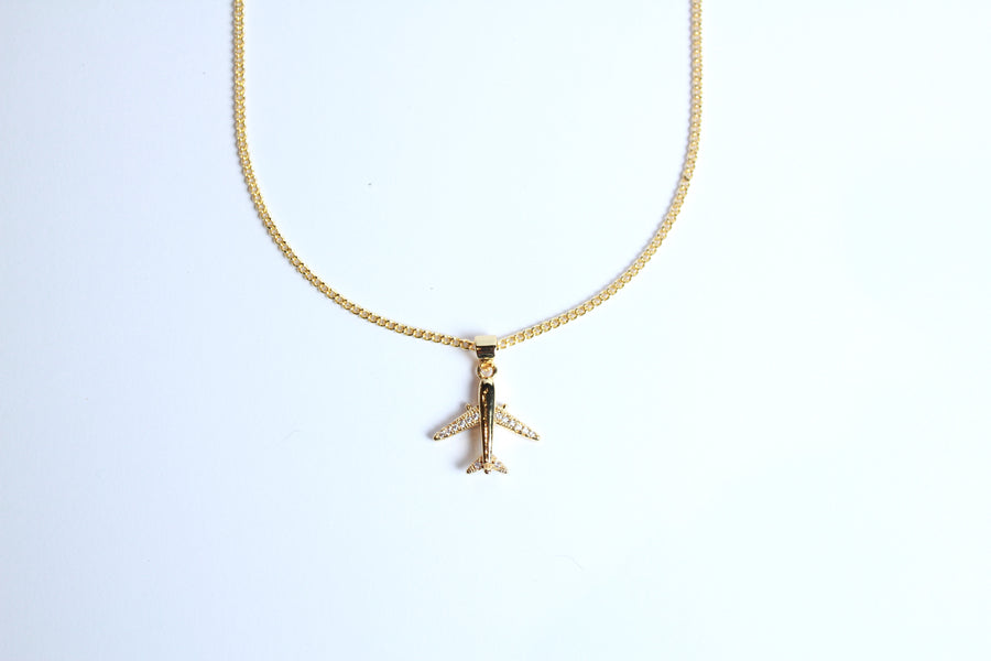 Collar avión zirconia