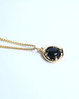 Collar dije piedra negra