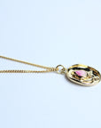 Collar dije tulipán rosa