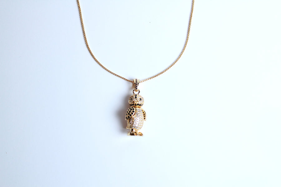 Collar dije pingüino