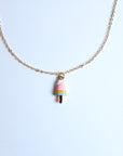 Collar paleta rosa