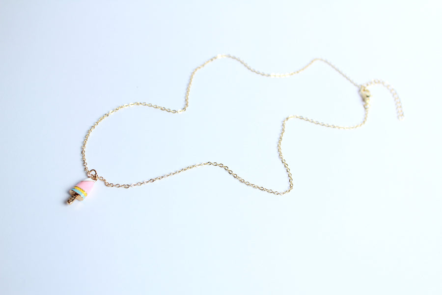 Collar paleta rosa
