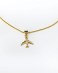 Collar Avion Con Zirconias
