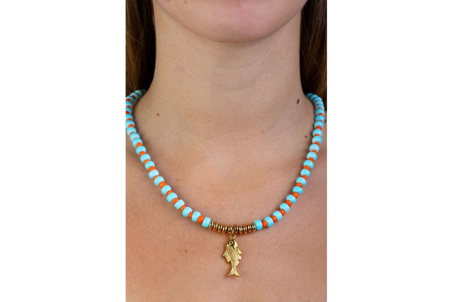 Collar Chicona Pez Dorado