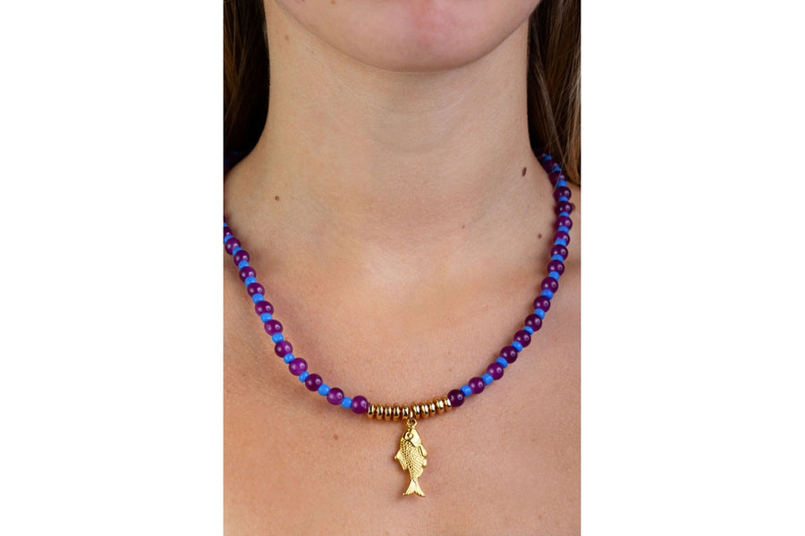 Collar Chicona Pez Dorado