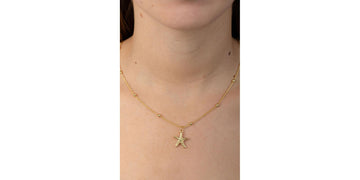Collar Bolitas con Estrella de Mar