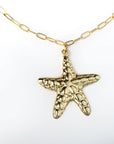 Collar Estrella de Mar con Cadena de Eslabones