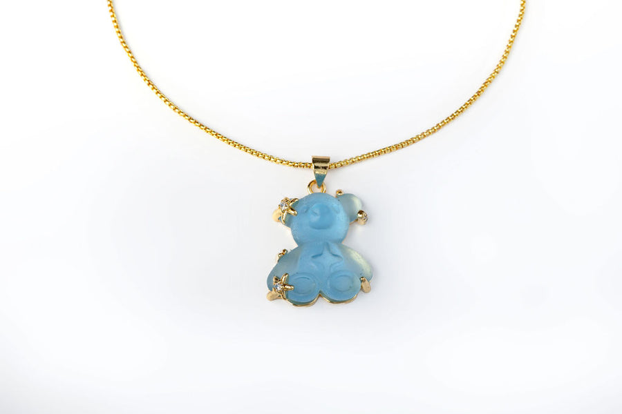 Collar Osito Azul