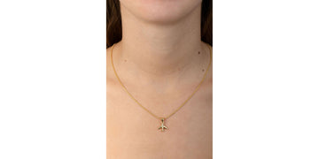 Collar Avion Con Zirconias