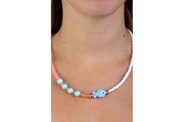 Collar Chicona Pez Ceramica