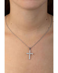 Collar Cruz Plateada