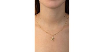 Collar Bolitas con Estrella de Mar