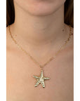Collar Estrella de Mar con Cadena de Eslabones
