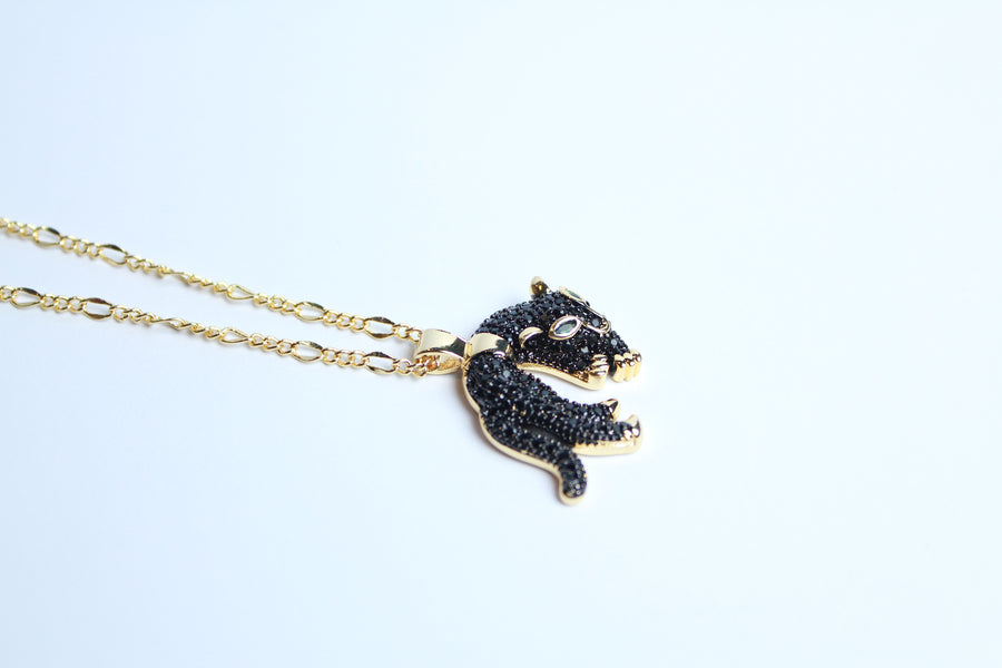 Collar jaguar negro
