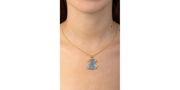 Collar Osito Azul
