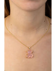 Collar Osito Rosa