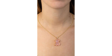 Collar Osito Rosa