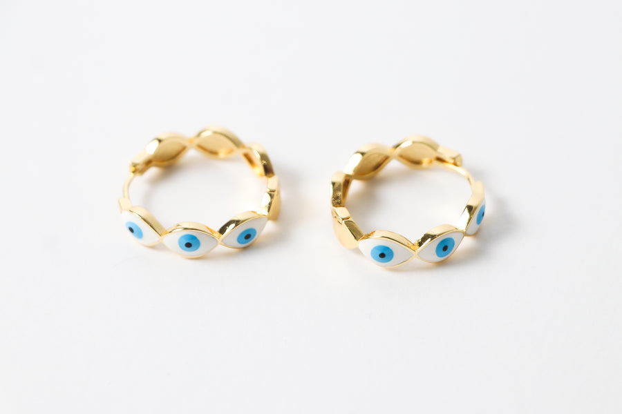 Arete Dorado Ojos Turcos