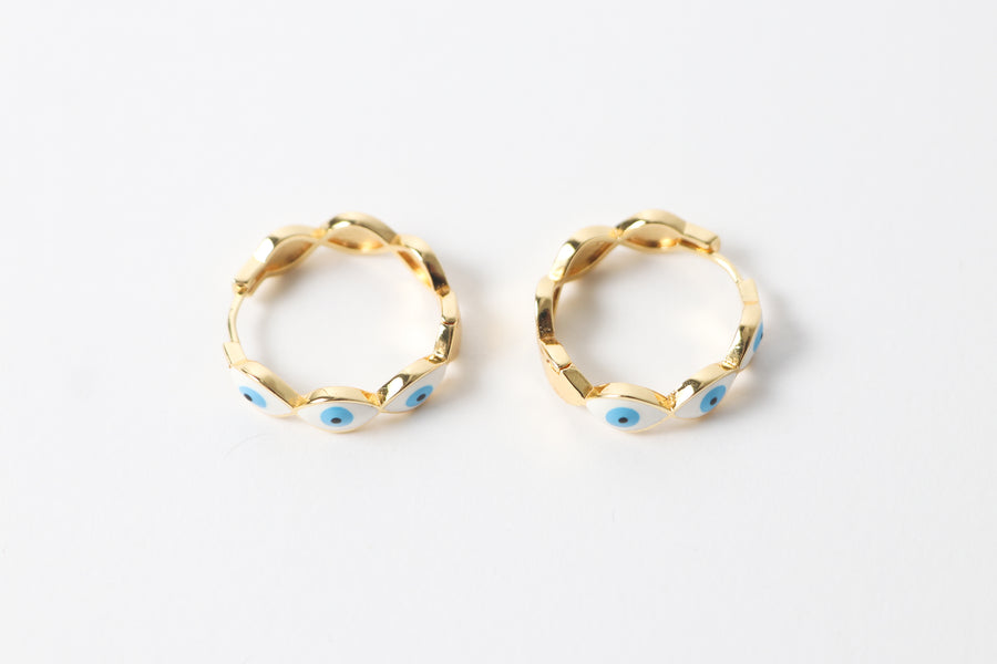 Arete Dorado Ojos Turcos