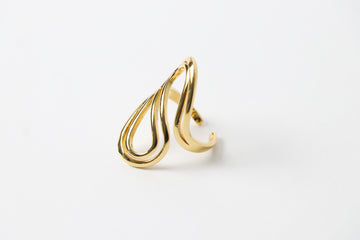 Anillo Forma de S Dorado
