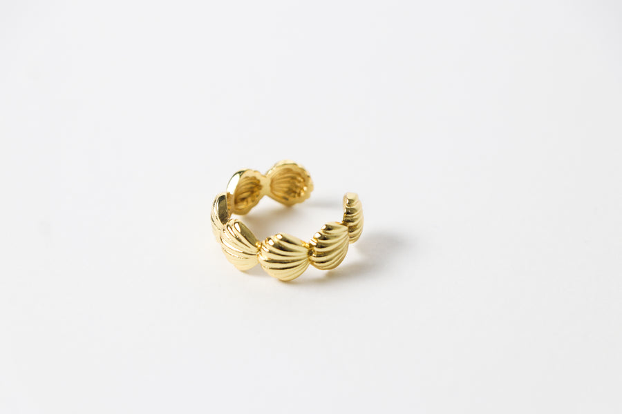 Anillo Conchas Dorado