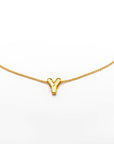 Collar inicial doradas