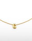 Collar inicial doradas