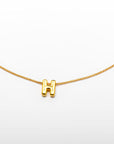 Collar inicial doradas