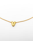 Collar inicial doradas