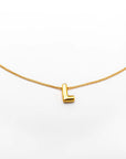 Collar inicial doradas