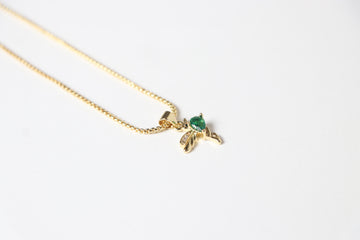 Collar de Colibrí Zirconia Verde