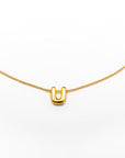 Collar inicial doradas
