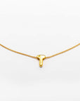Collar inicial doradas